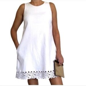 Ermanno Scervino sleeveless white casual summer dress xs